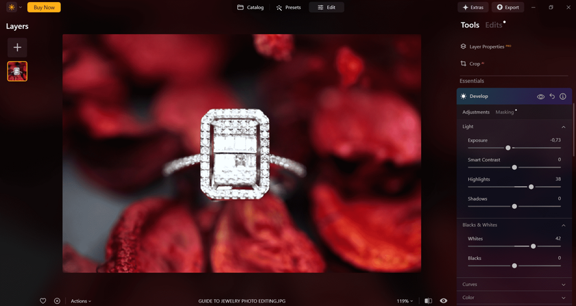 How To Edit Jewelry Photos - A Step-By-Step Guide To Shine Image4