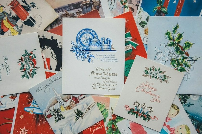 example of vintage colored Christmas cards | Skylum Blog