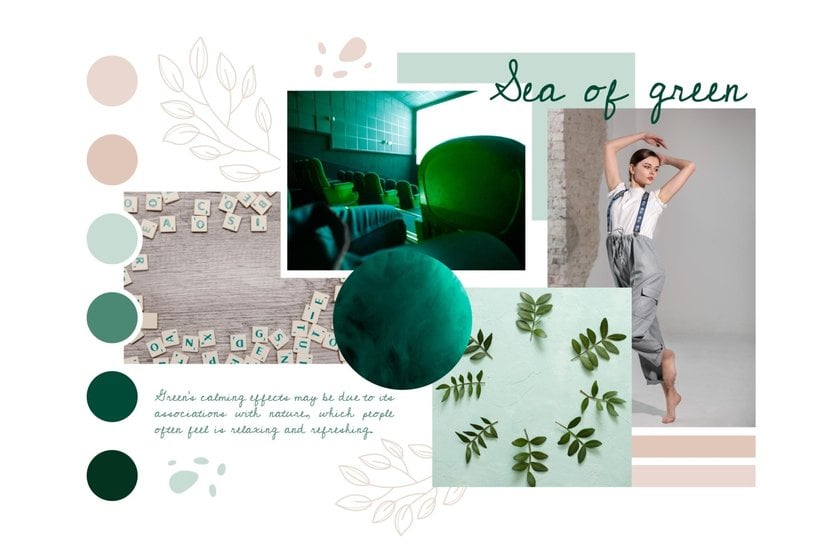 Mood Board in Green Shades | Skylum Blog