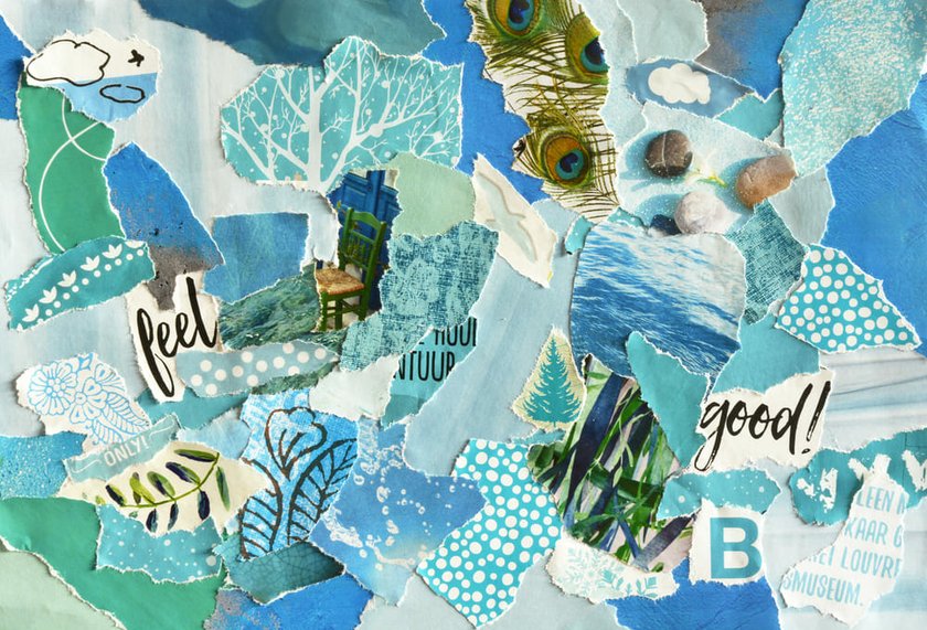 Mood Board Featuring Torn Paper Elements | Skylum Blog