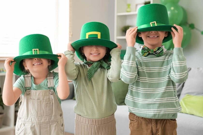 Children Wearing Green Hats on St. Patrick's Day | Skylum Blog