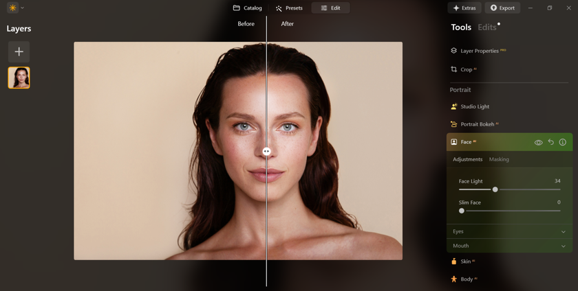 Lighten your face with Luminar Neo| Skylum How-to