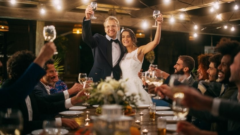 Evening wedding photo | Skylum Blog