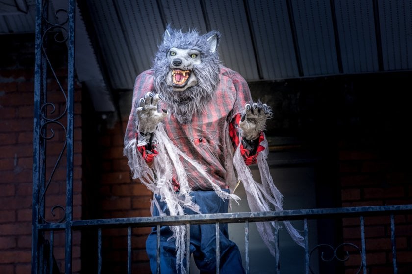 A guy in a werewolf costume | Skylum Blog