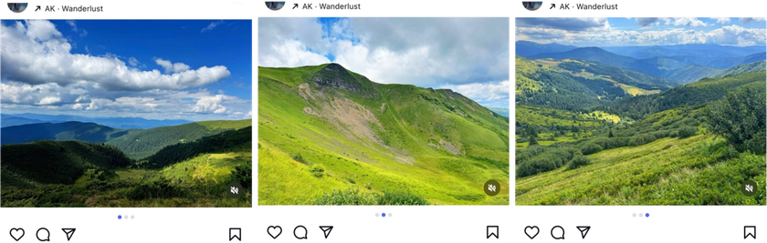 A series of landscape photos on Instagram | Skylum Blog
