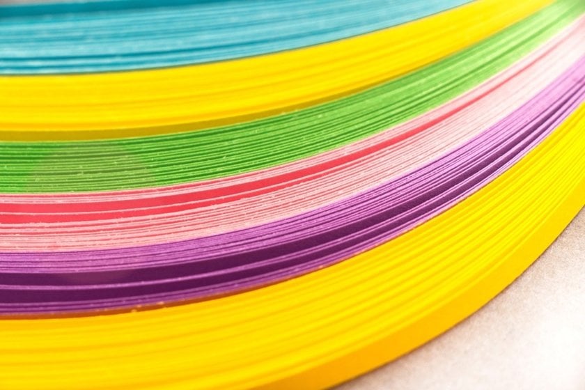 Multicolored paper lines abstraction | Skylum Blog