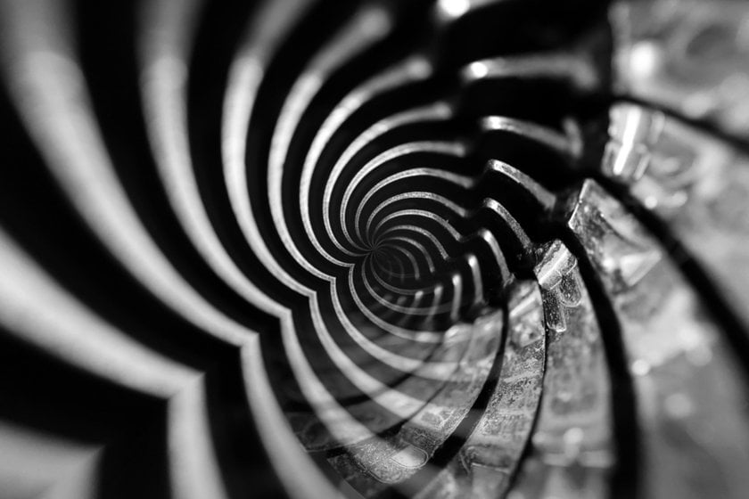Abstract photo of a spiral with shadow | Skylum Blog