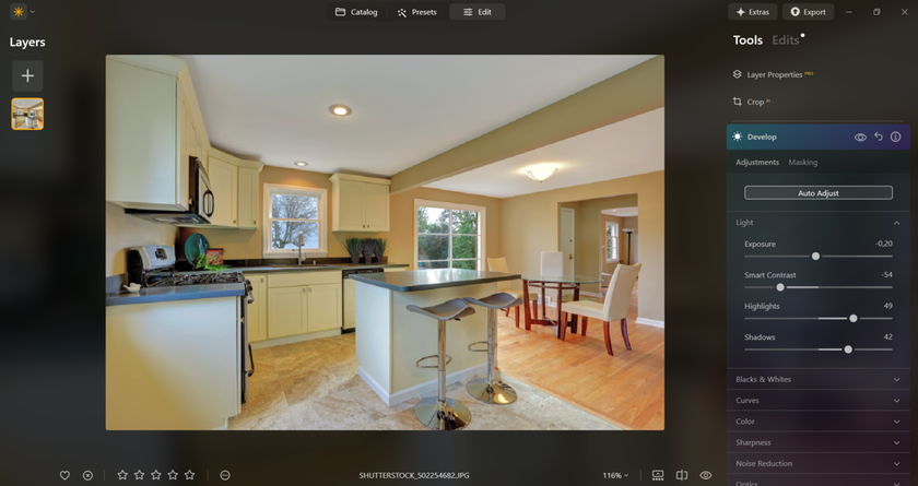 Exposure and contrast in real estate photos in Luminar Neo | Skylum Blog