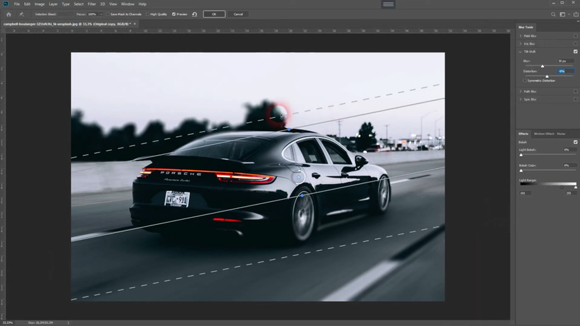 Tilt-Shift defocus in Photoshop | Skylum How-to