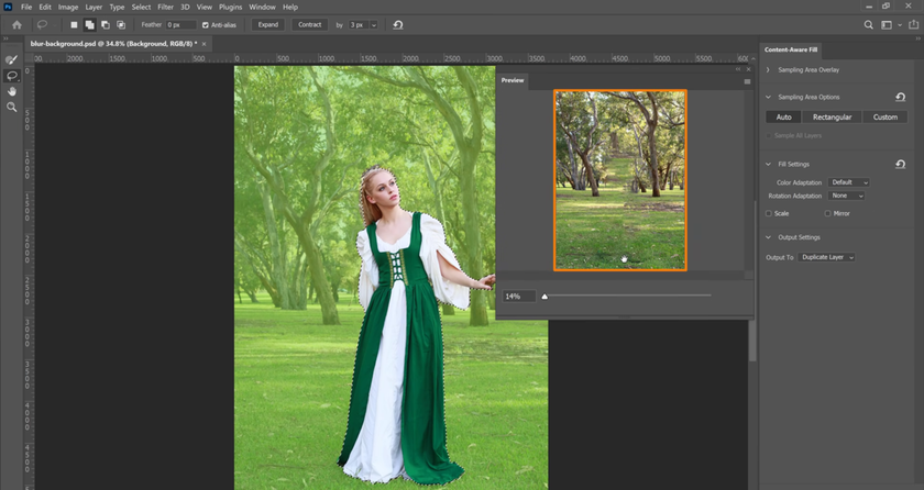 Viewing the background in Photoshop | Skylum How-to