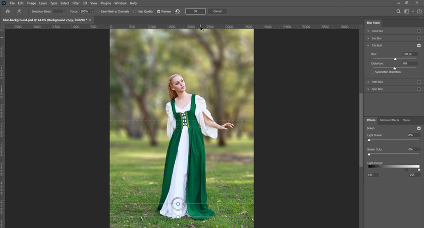 Applying background blur in Photoshop | Skylum How-to
