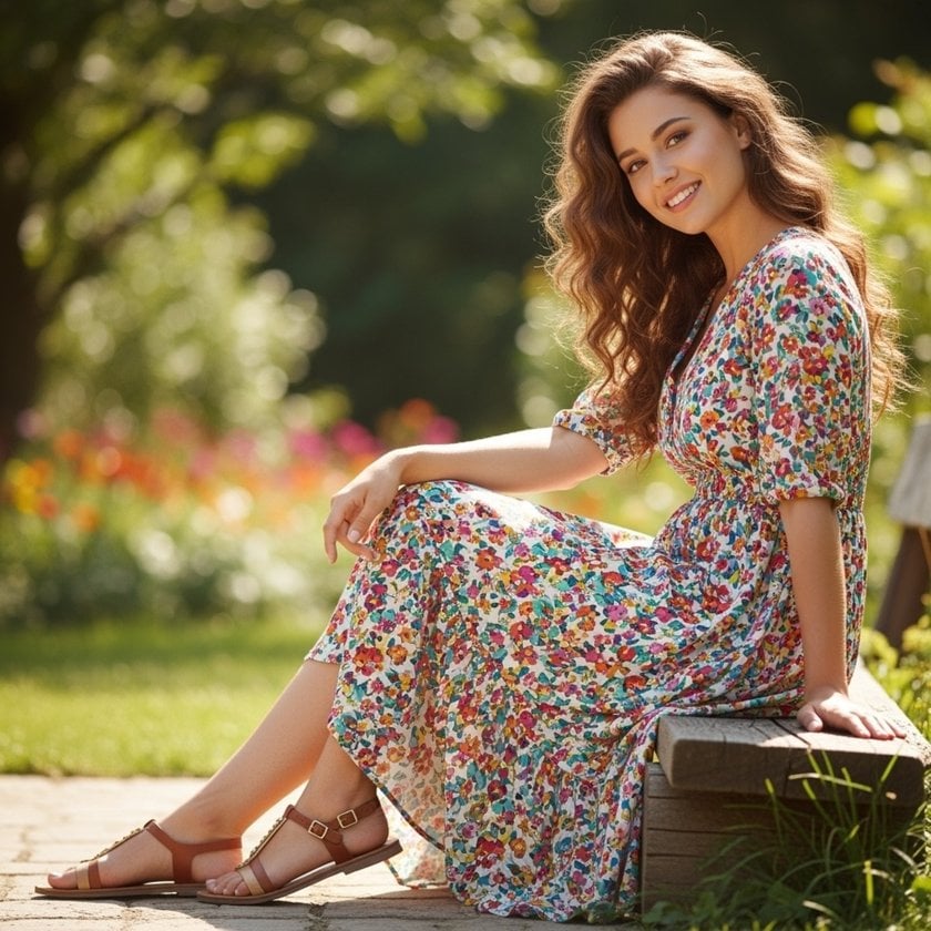 A photo of a girl in nature in AI| Skylum Blog