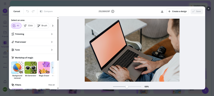 Upload your photo in Canva | Skylum How-to
