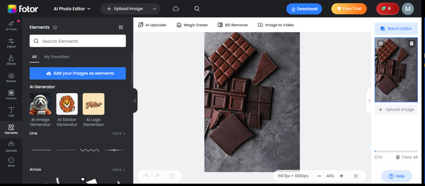 Upload your image in Fotor | Skylum How-to