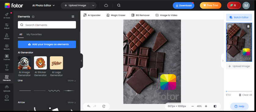 Resize the logo in Fotor | Skylum How-to