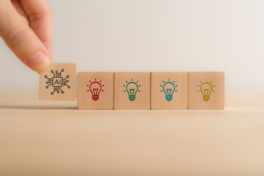 AI and light bulbs on cubes | Skylum Blog