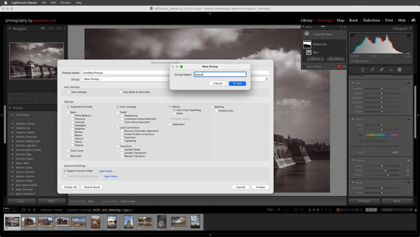 Name your preset in Lightroom Classic | Skylum How-to