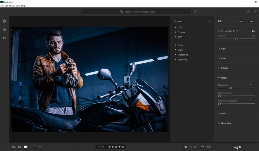 Open the Presets panel in Lightroom Cloud | Skylum How-to
