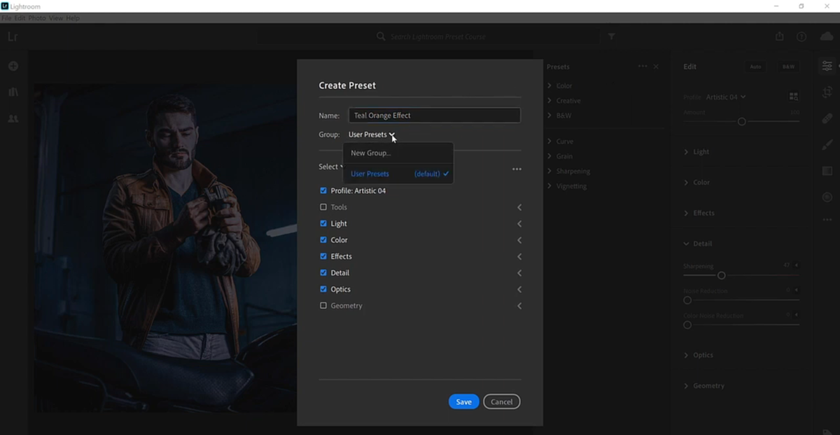 Selecting preset changes in Lightroom Cloud | Skylum How-to