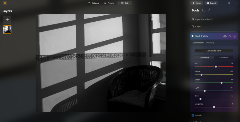 Black and white in Luminar Neo | Skylum Blog