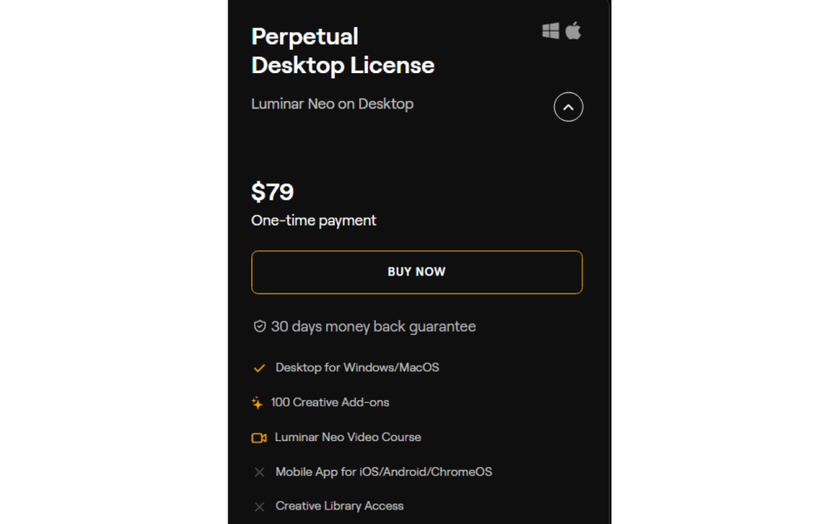 Perpetual Desktop Licence in Luminar Neo | Skylum Blog