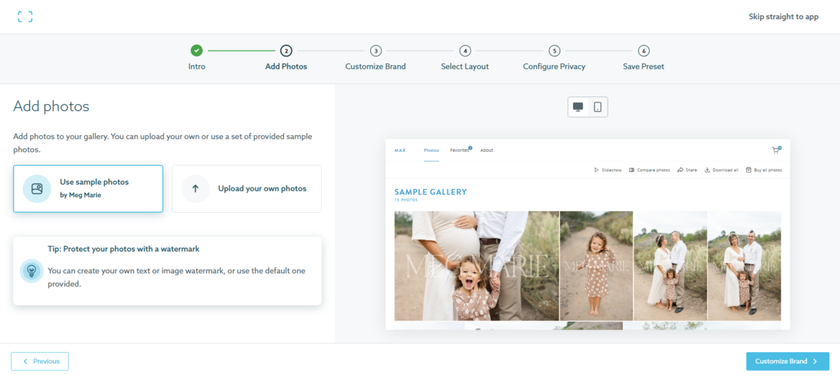 Creating a Photo Gallery in ShootProof | Skylum Blog