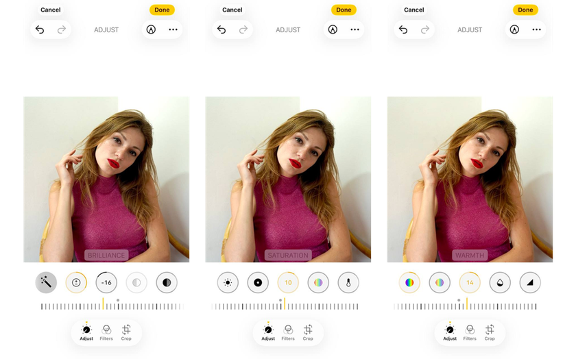 Brilliance Saturation Warmth in iPhone photo editing | Skylum Blog