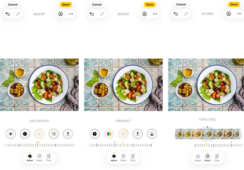 Saturation vibration and filters in photo on iPhone | Skylum Blog