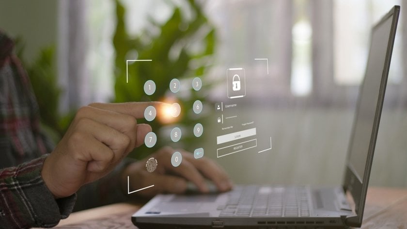 The guy enters the password | Skylum Blog