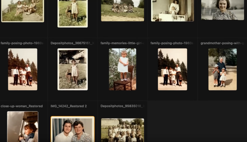 Restored vintage photos in the photo gallery | Skylum How-to