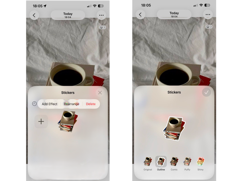 Adding effects to stickers on iPhone | Skylum How-to