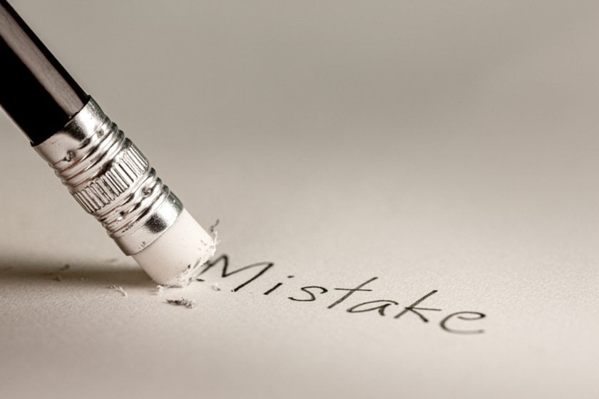 The eraser erases the word mistake | Skylum Blog