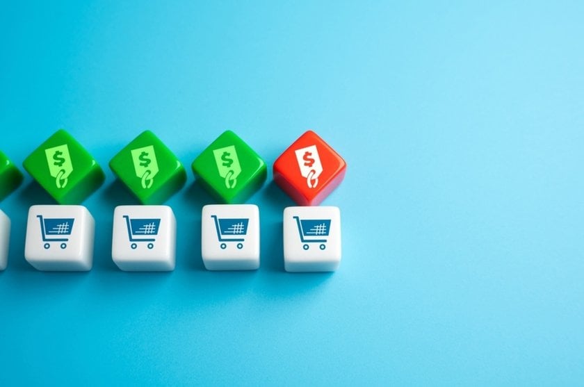 Cubes with price tags and carts | Skylum Blog