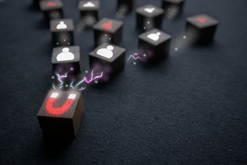 A magnet attracts people | Skylum Blog