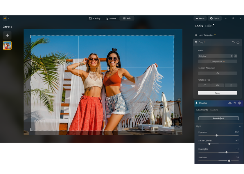 Develop and Crop in Luminar Neo | Skylum Blog