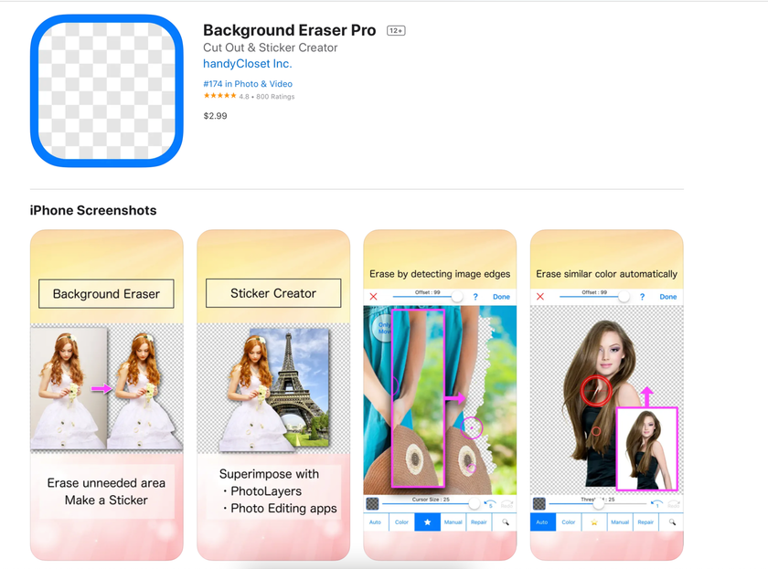 Background Eraser Pro - free app to change the background of the photo