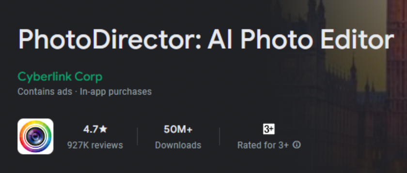 #5. PhotoDirector: Bring Your Images to Live With Wide Range Tools