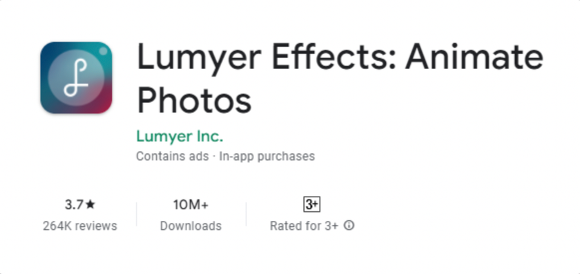 #8. Lumyer: The Best App to Animate Pictures Effects Like in the Real Life