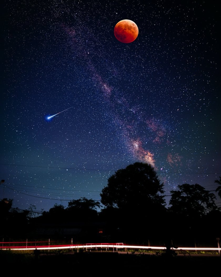 porady do fotografowania nocnego nieba iPhone