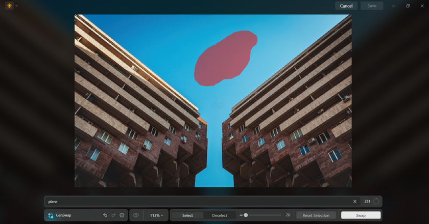 GenExpand in Luminar Neo before | Skylum Blog
