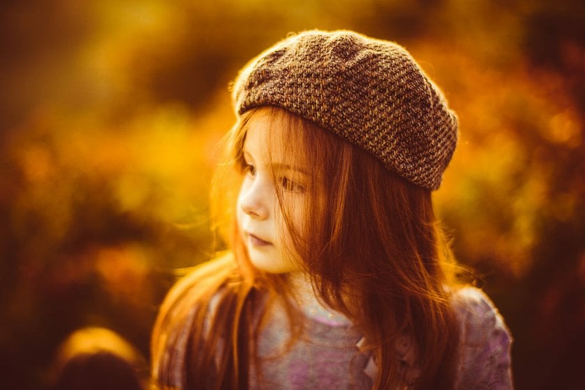 Photo of a Little Girl in Warm Colors | Skylum Blog