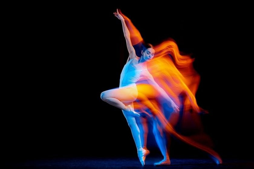 Dancer Performing in Neon Lighting | Skylum Blog