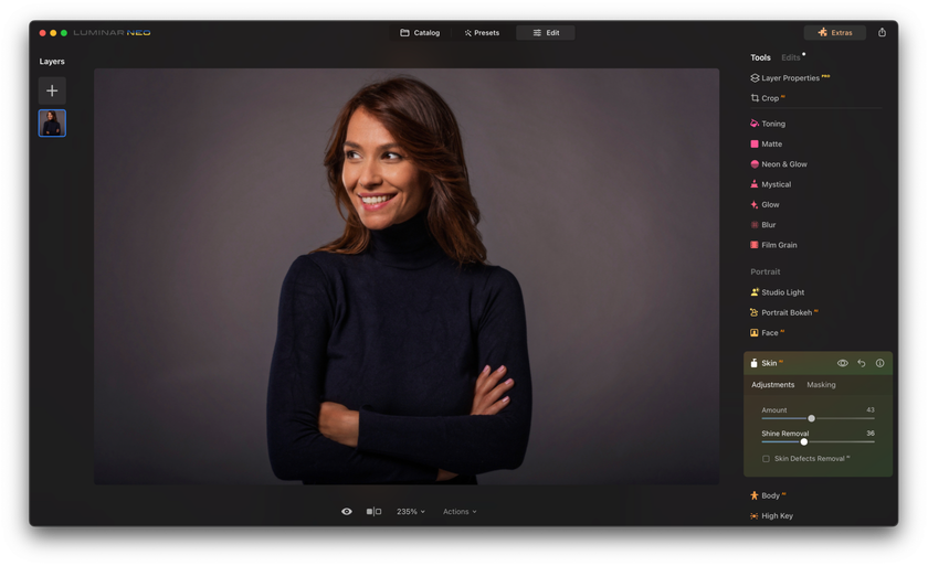 How to Edit Portrait Photos with A.I. - Adobe Lightroom + Luminar Neo I Skylum Blog(3)