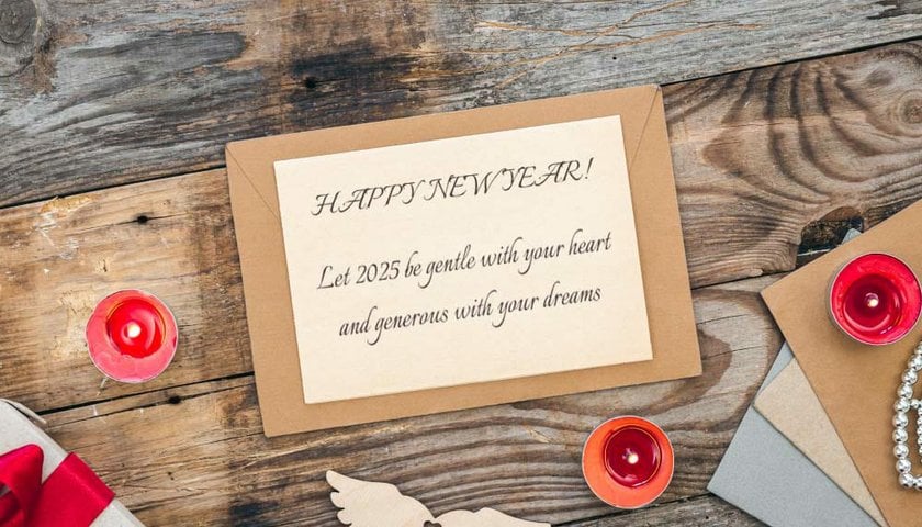 Simple Card with Sentimental New Year Greetings | Skylum Blog