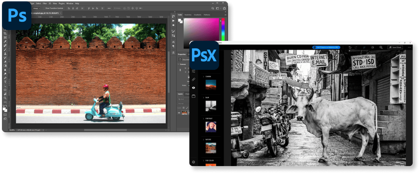 Comparison of Photoshop and Photoshop Express Interfaces | Skylum Blog