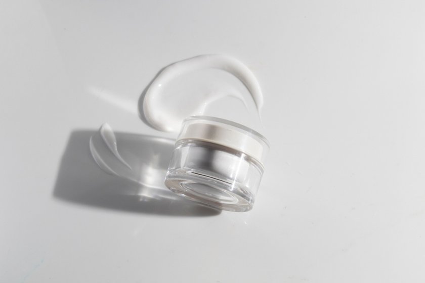 Jar of cream on white background | Skylum Blog