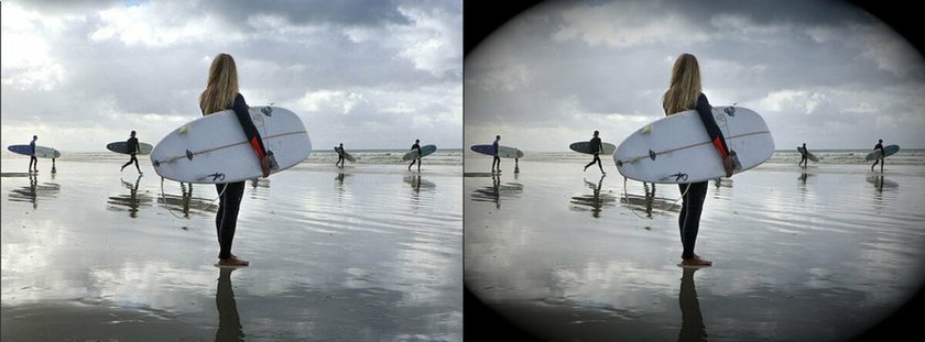 Photos with and without the vignette effect | Skylum Blog