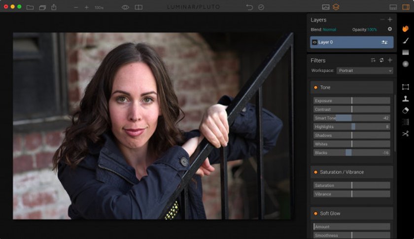 Speed edit portraits with Luminar Image3