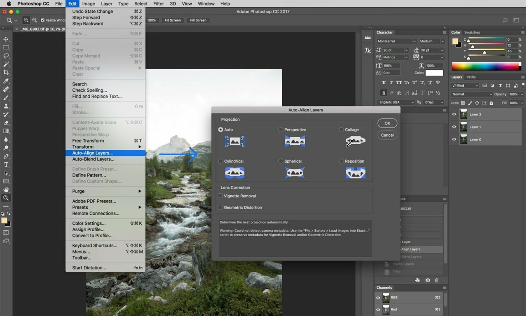 How to stack photos in Lightroom and Hack Physics Skylum