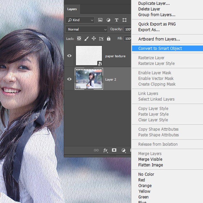 How to Create a Watercolor Effect in Photoshop Image4